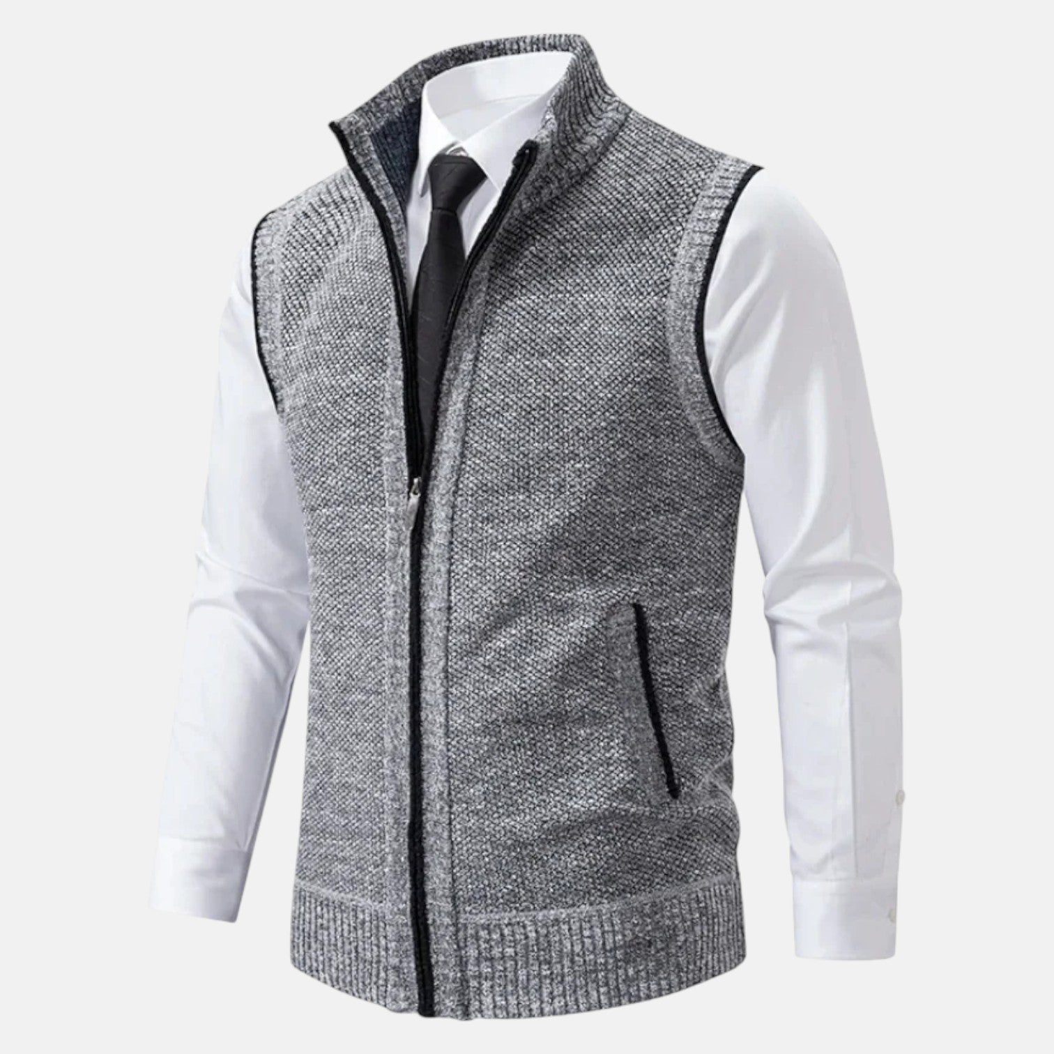 Arne - Strick - Steppweste mit Woll - Mix für Herbst/Winter - Westen - Temala