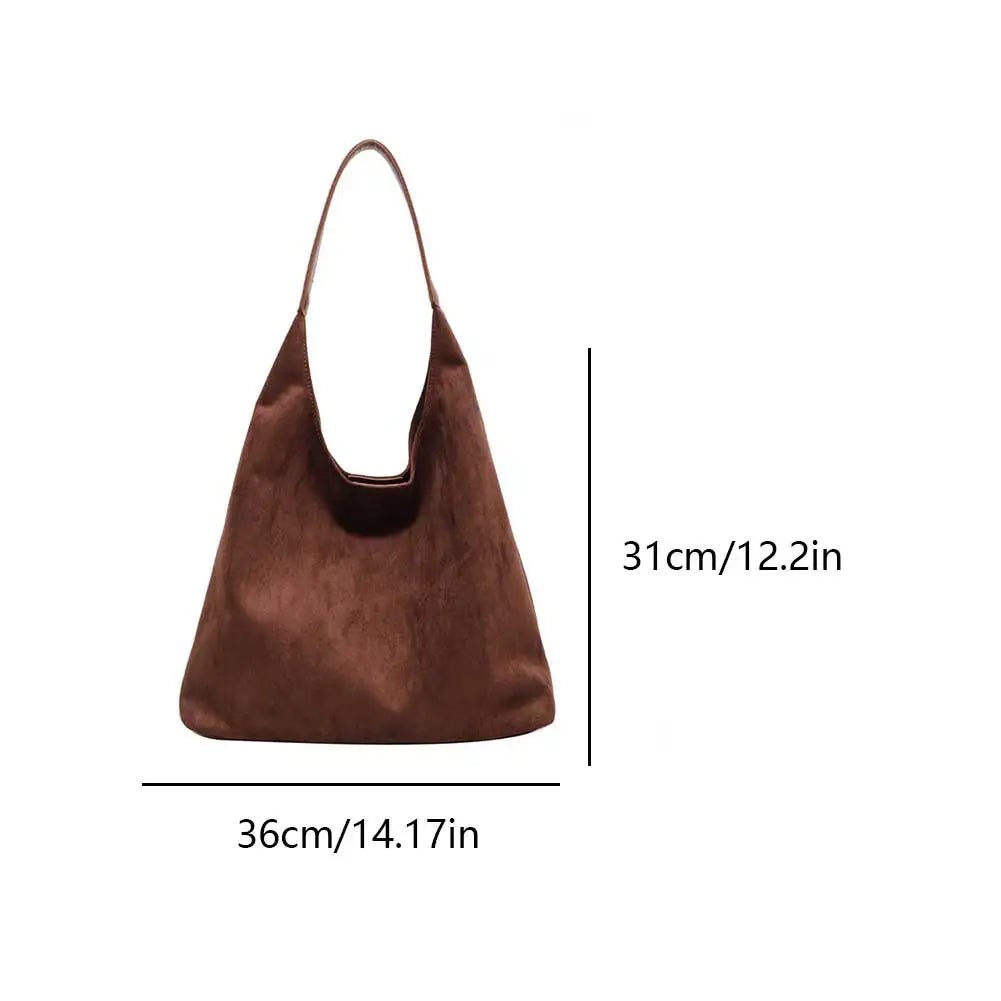Helene - Moderne Tote Tasche aus Wildleder für Alltag und Büro - Handbags - Temala