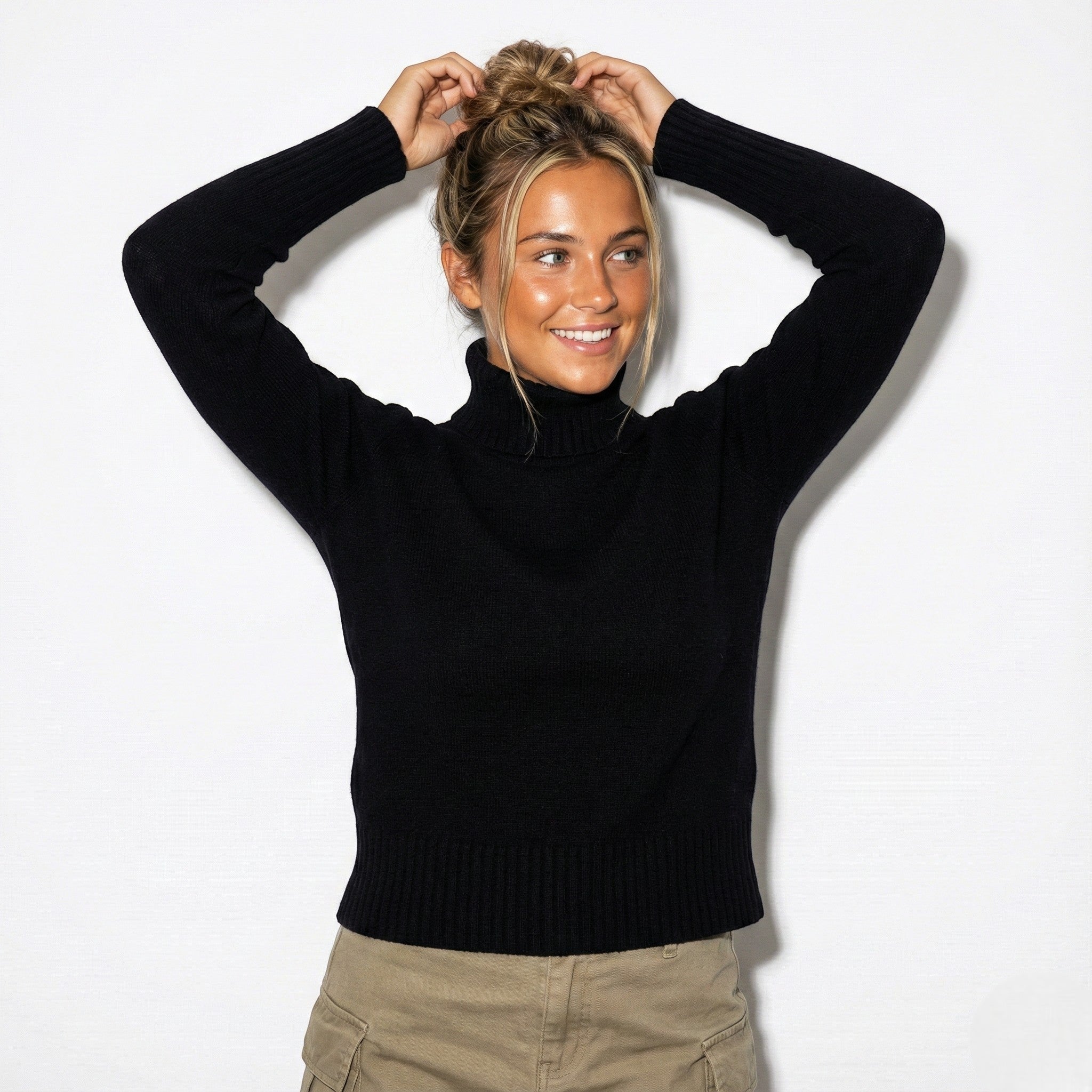 Lina – Damen Baumwolle Rollkragenpullover mit weichem Griff - Pullover - Temala