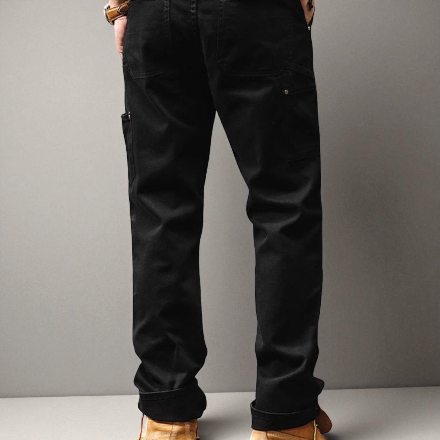 Lukas – Robuste Baumwolltwill Arbeitshose mit geradem Bein - Cargo Hosen - Temala