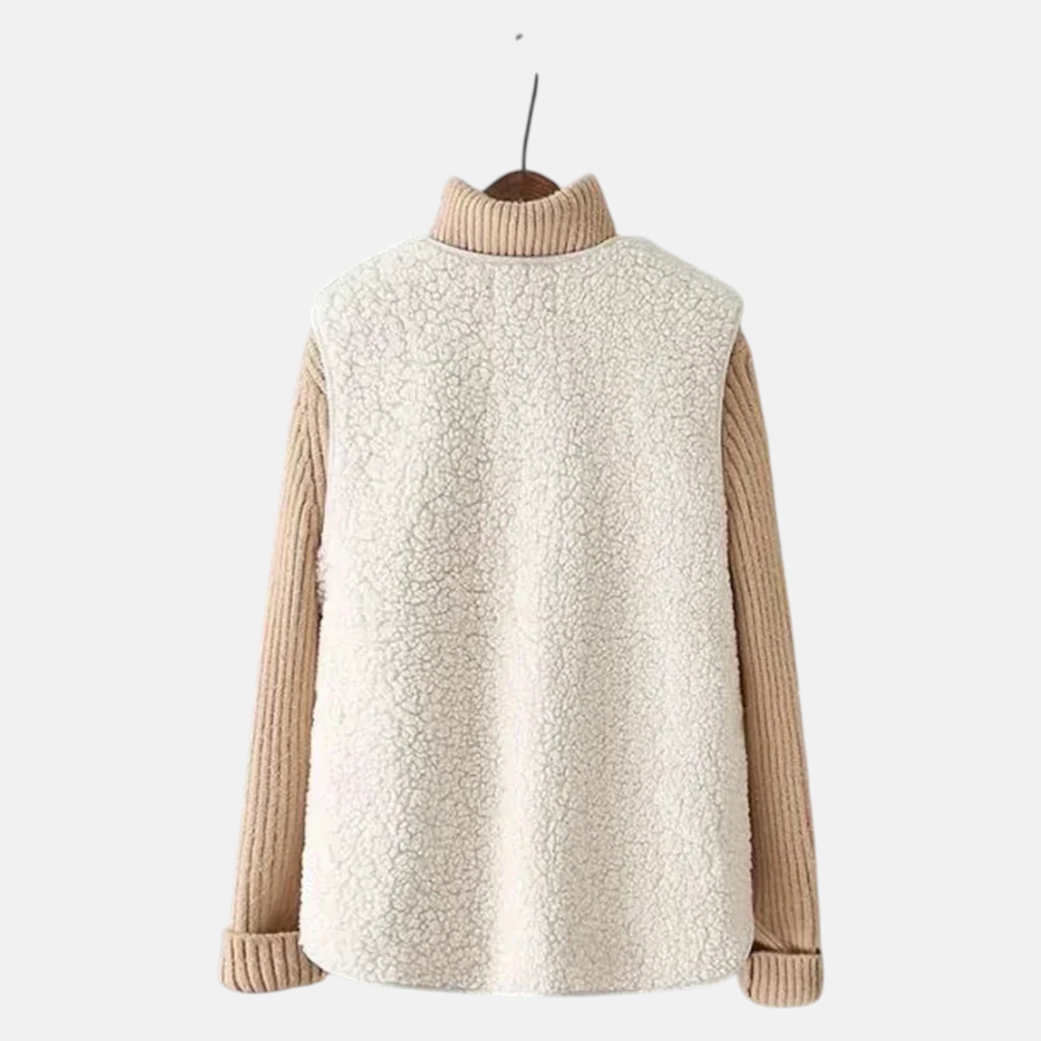 Mira – Damen Wolle Weste mit Knopfleiste und Taschen - Westen - Temala