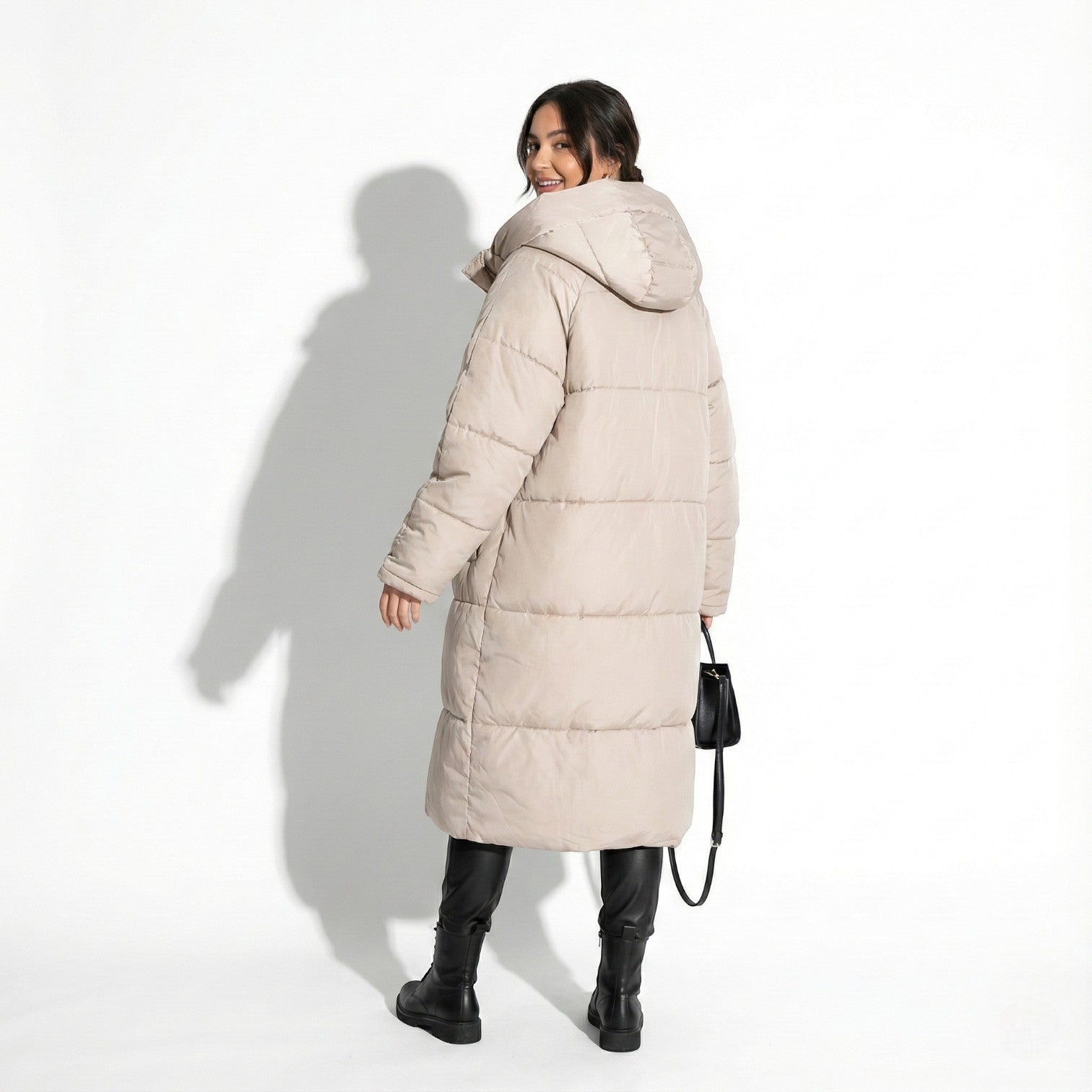 Wasserabweisende Longline - Daunenjacke für Damen mit Kapuze - Winter jacket - Temala