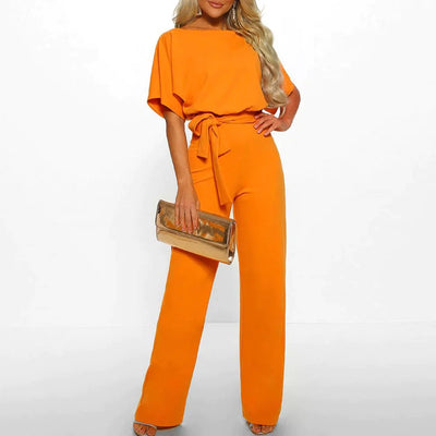 Adriana Damen Jumpsuit - Entfesseln Sie Ihre innere Chefin - Gelb - S - 