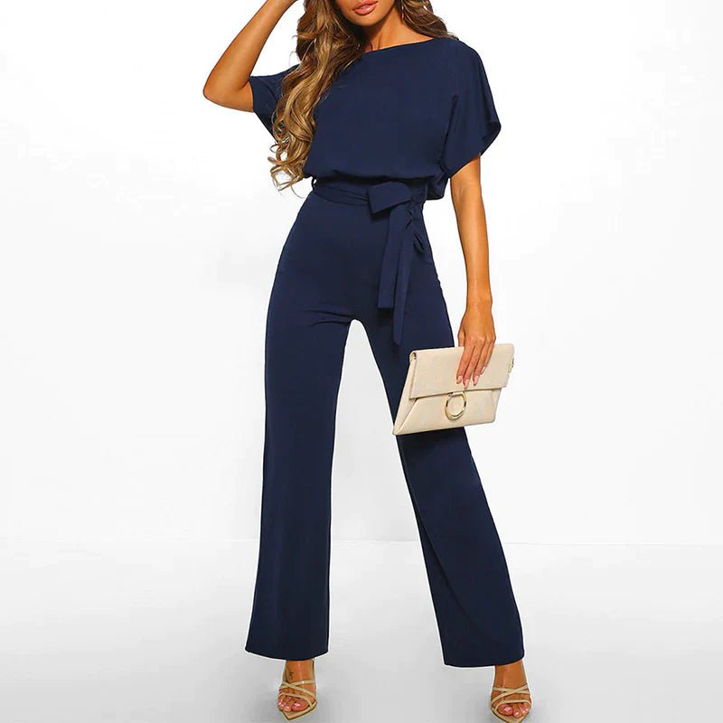 Adriana Damen Jumpsuit - Entfesseln Sie Ihre innere Chefin - Dunkelblau - S - 