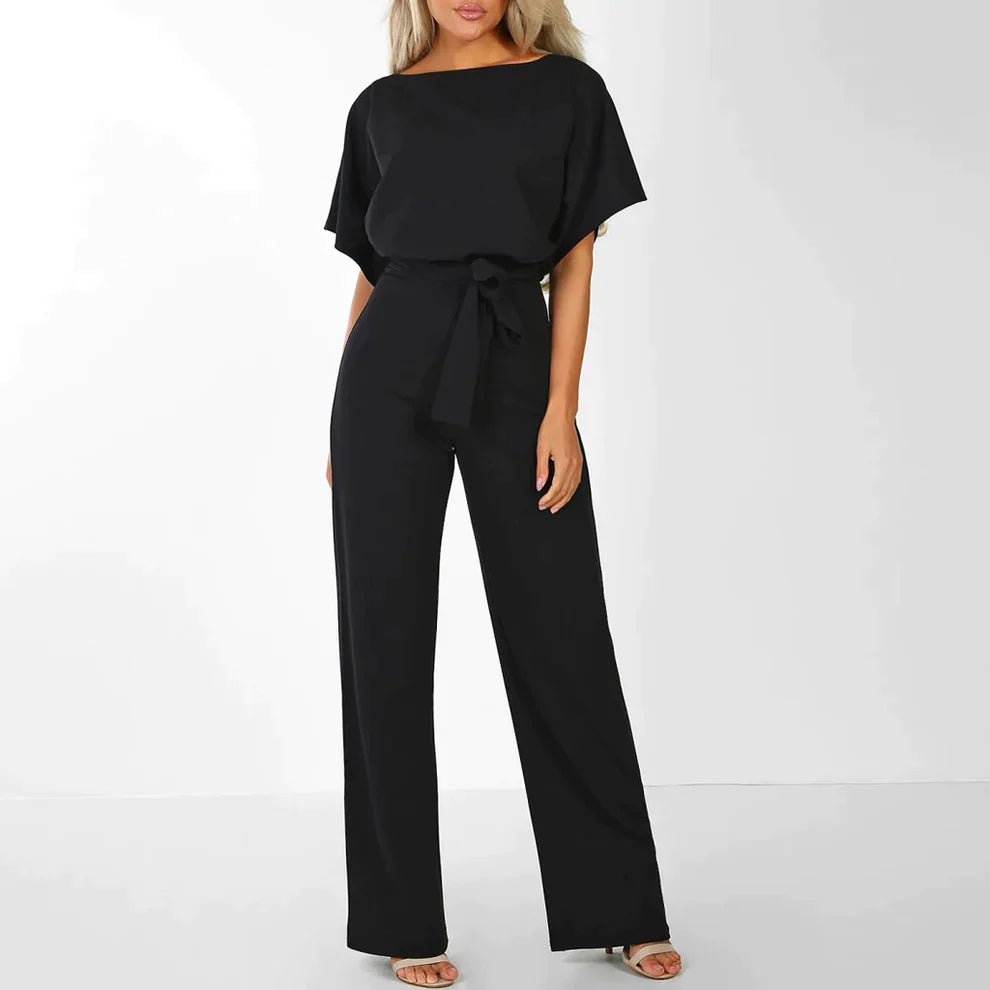 Adriana Damen Jumpsuit - Entfesseln Sie Ihre innere Chefin - Schwarz - S - 