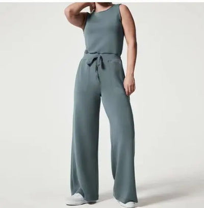 AeroChic - Luftige Jumpsuits - Blau Grau - XS - 