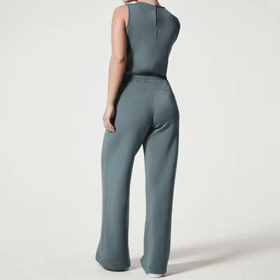 AeroChic - Luftige Jumpsuits - Blau Grau - XS - 