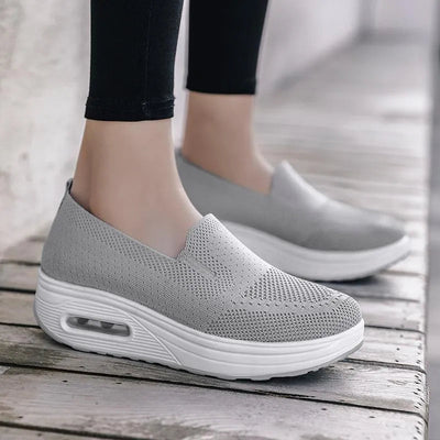 Airstep Atmungsaktive orthopädische Sneakers - Grau - 35 - 