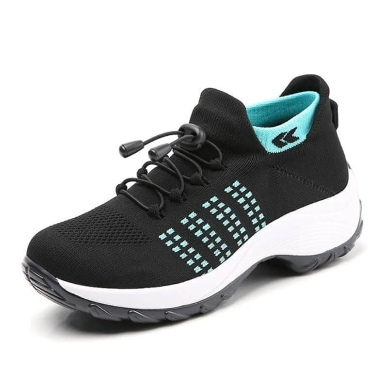 AirStep - Orthopädische Sneakers - Schwarz - Grün - 35 - 