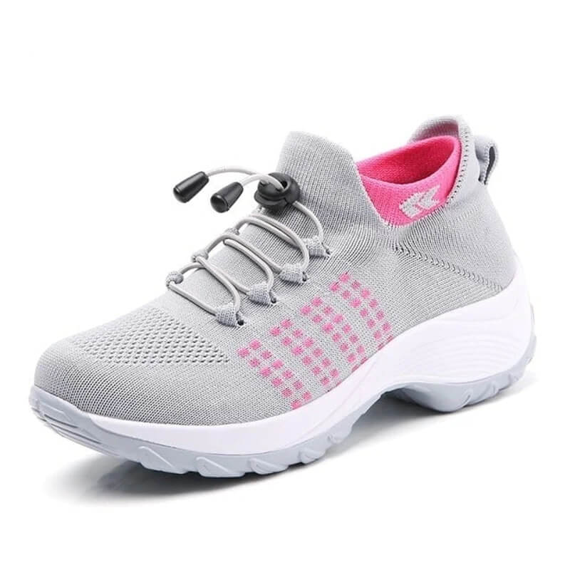 AirStep - Orthopädische Sneakers - Grau - Rosa - 35 - 