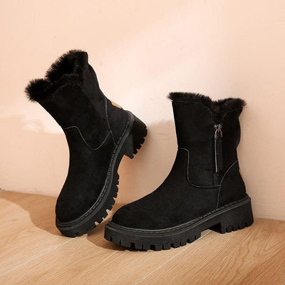 Alisa - Warme Winterstiefel - Aprikose - 35 - 