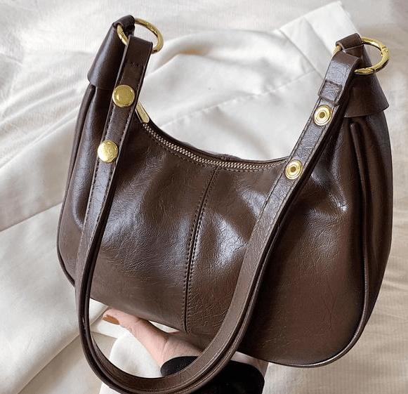 Amara - Luxuriöse Ledertasche - Hellbraun - 