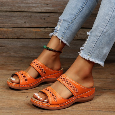 Amara - Orthopädische Sandalen - Orange - 35 - 