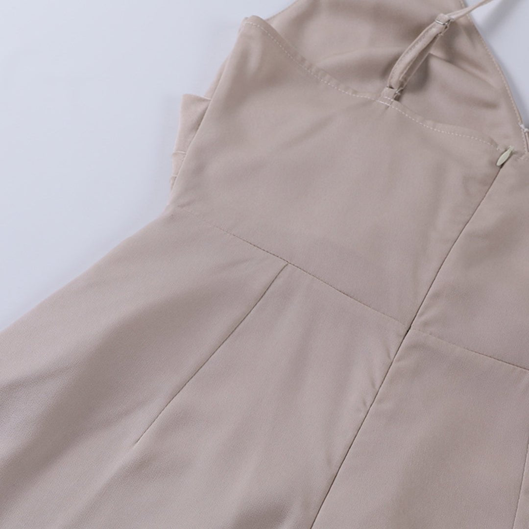 Amelia - Elegantes Kleid - Khaki - S - 