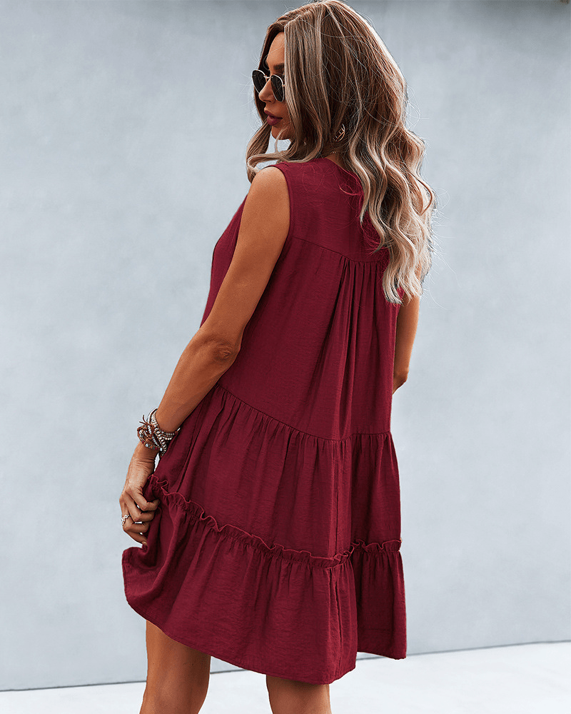 Amelie® | Ibiza Mode stilvolle Frauen Kleid für den Sommer - Grün - S - 