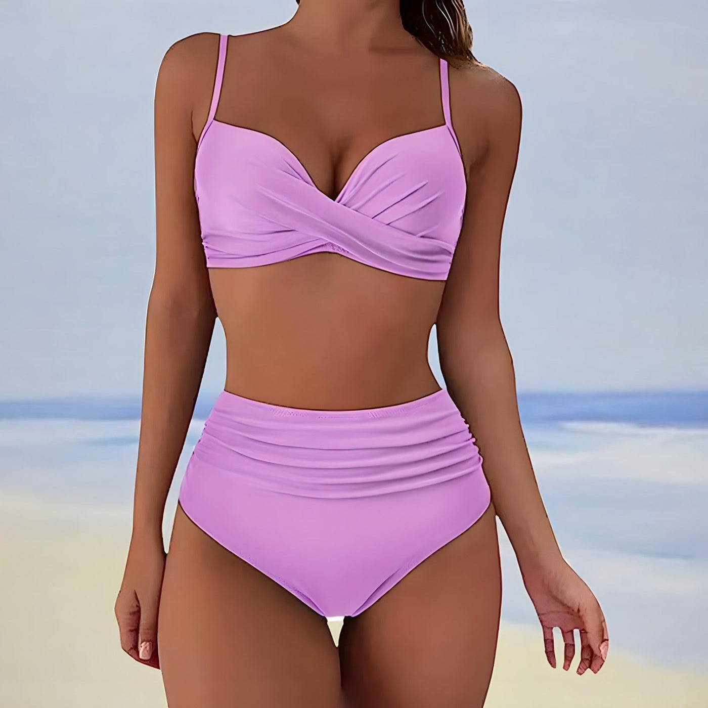 Amira - High - Waist - Bikini - Helllila - S - 