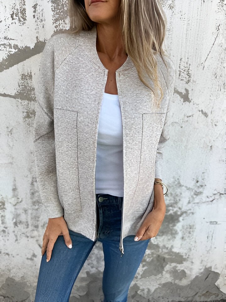 Ariane - Casual Langarm - Reißverschlussjacke - Aprikose - S - 