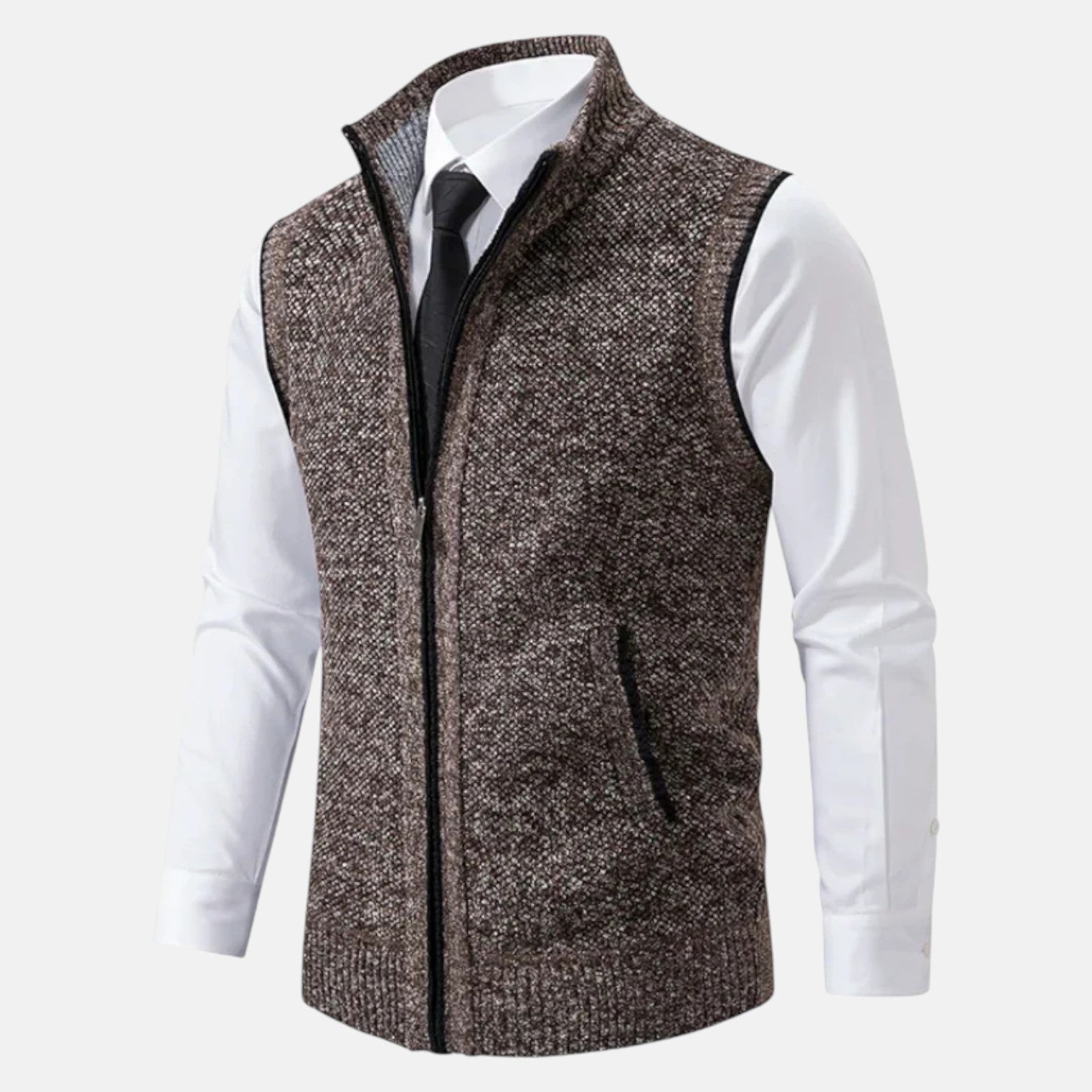 Arne - Strick - Steppweste mit Woll - Mix für Herbst/Winter - Westen - Temala