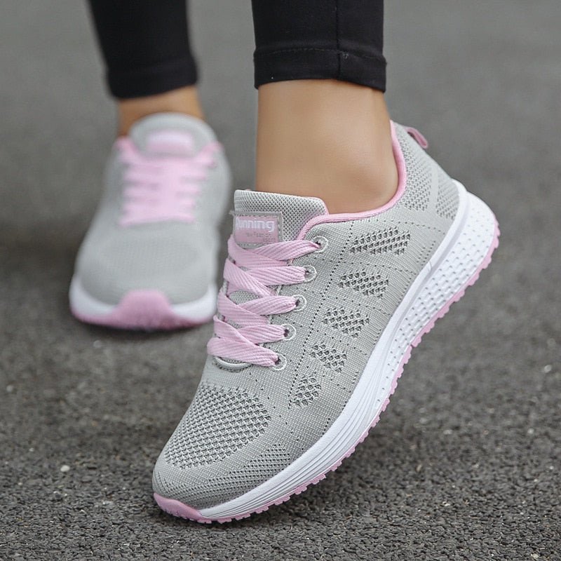 Aveline - Orthopädische Sneaker für Frauen - Grau Rosa - 35 - 