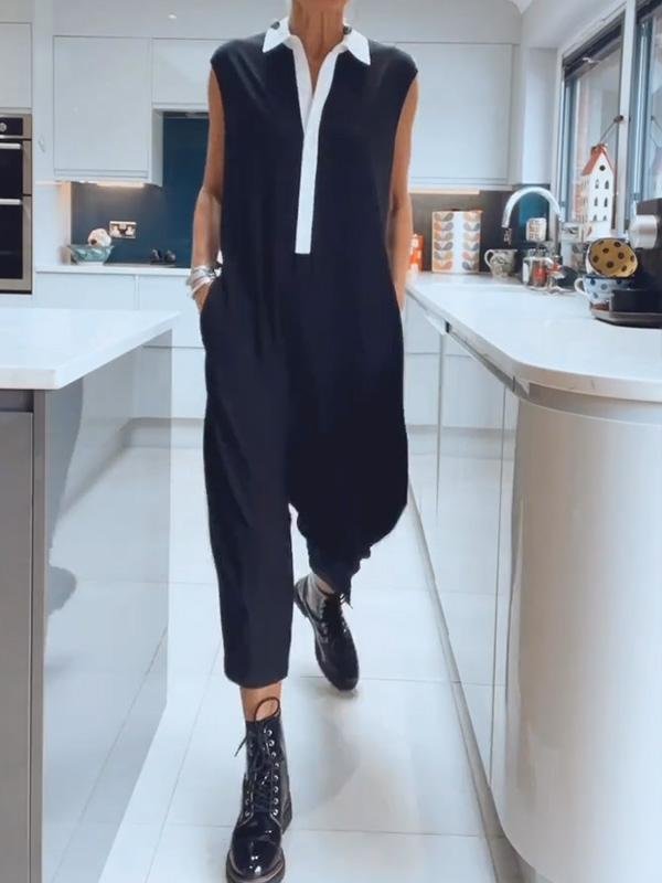 Averil - Ärmelloser Jumpsuit - S - 