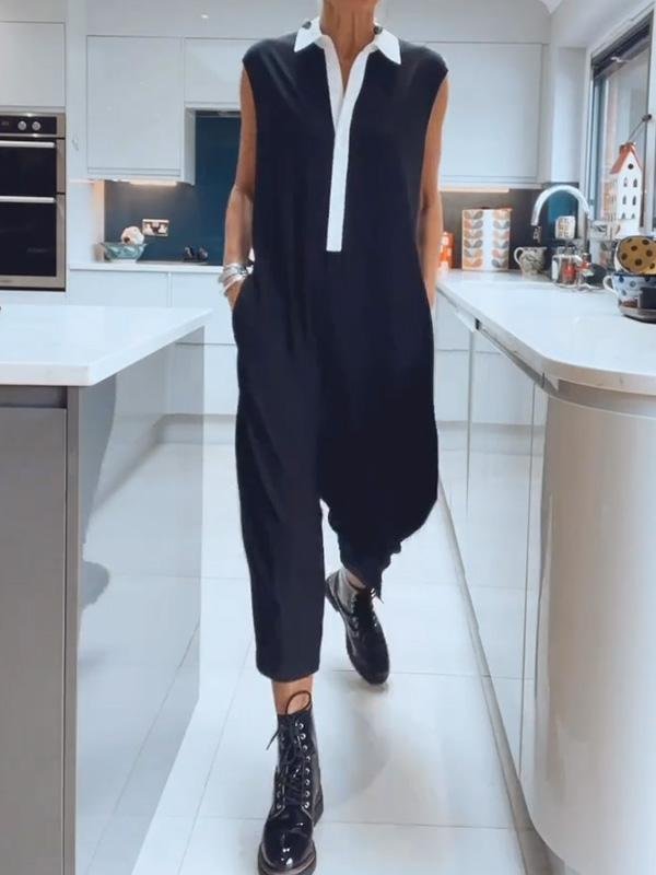 Averil - Ärmelloser Jumpsuit - S - 