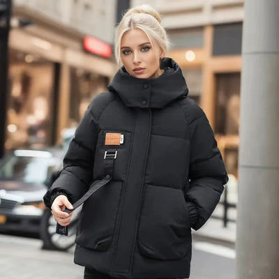 BreezeHaven 2.0 - Winterjacke für Frauen - Schwarz - S - 