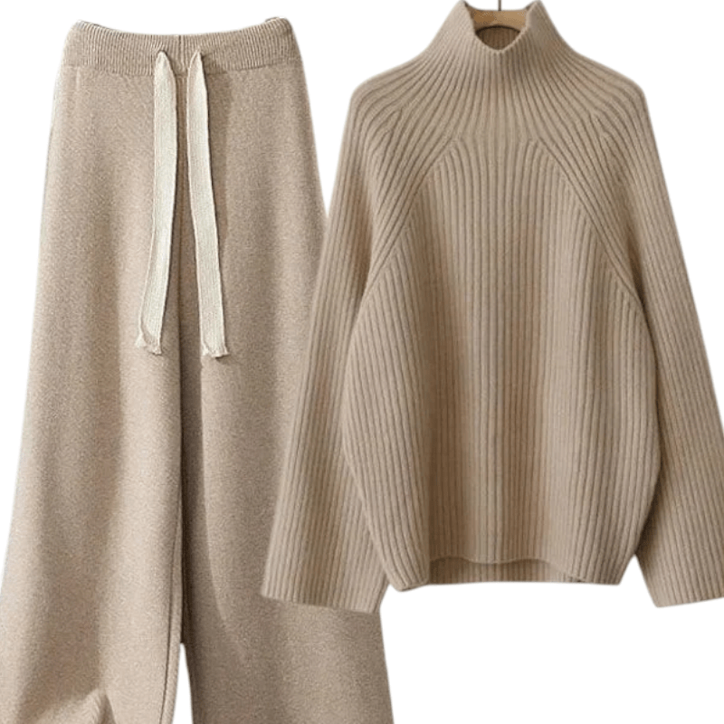 Cheryl – Strickset mit Rollkragenpullover und Hose - Zweiteilige Sets - Temala