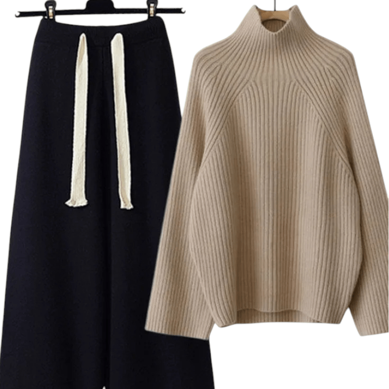 Cheryl – Strickset mit Rollkragenpullover und Hose - Zweiteilige Sets - Temala