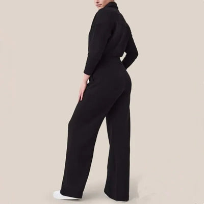 Clara's - Bester schicker und gemütlicher Jumpsuit - Schwarz - XS - 