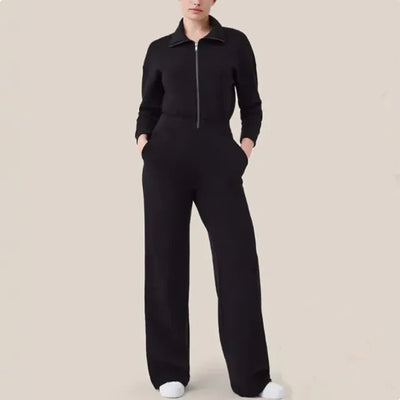 Clara's - Bester schicker und gemütlicher Jumpsuit - Schwarz - XS - 