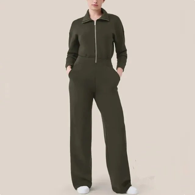 Clara's - Bester schicker und gemütlicher Jumpsuit - Grün - XS - 