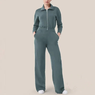 Clara's - Bester schicker und gemütlicher Jumpsuit - Blau - XS - 