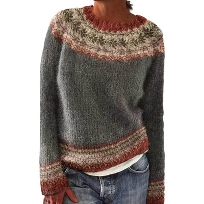 Corinna - Gemütlicher Herbstpullover - Dunkelgrau - S - 