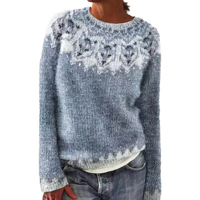 Corinna - Gemütlicher Herbstpullover - Schneewolf - S - 