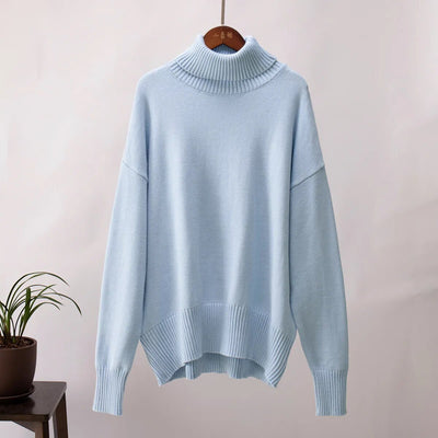 Cosima - Rollkragenpullover für Frauen - Hellblau - S - 