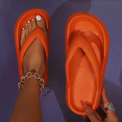 CosmoFeet - Bequeme Wolkenhausschuhe - Orange - 36/37 - 24 cm - 