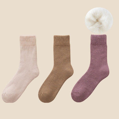 Cozmo - Unisex Winter Thermosocken (1+2 GRATIS) - Rosa + Lila + Kaffee - 