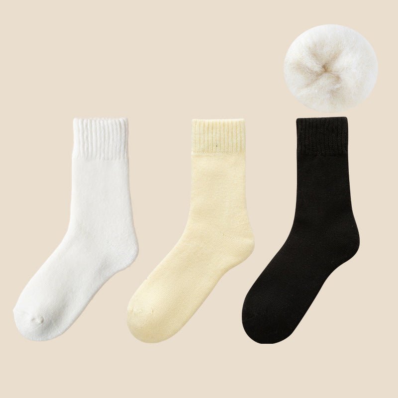 Cozmo - Unisex Winter Thermosocken (1+2 GRATIS) - Weiß + Gelb + Schwarz - 