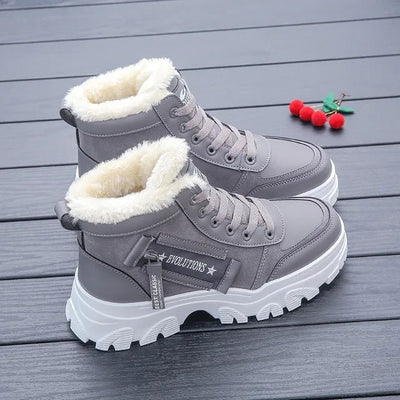 CozyStep - Warme Winterstiefel für Frauen - Grau - 35 - 