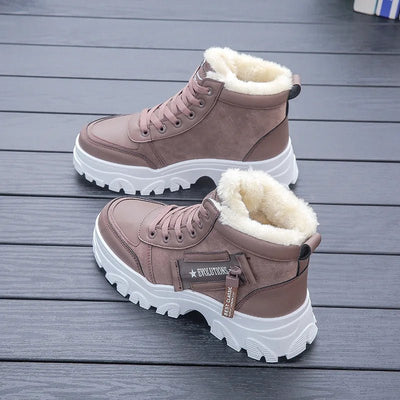 CozyStep - Warme Winterstiefel für Frauen - Grau - 35 - 