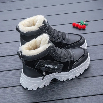 CozyStep - Warme Winterstiefel für Frauen - Schwarz - 35 - 