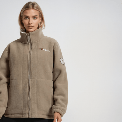 Cudlo - Unisex Premium Fleecejacke - Beige - 2XS - 