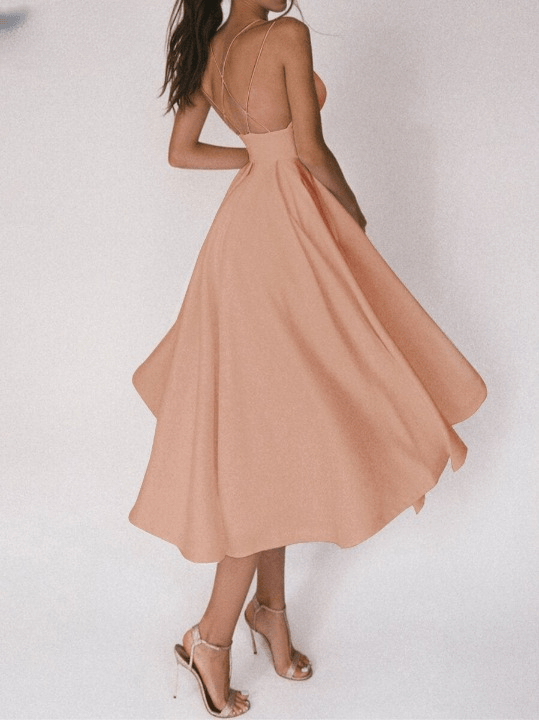 Diana - Elegantes Midi - Kleid - Grün - S - 