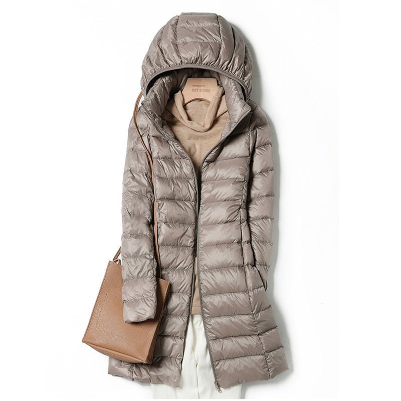 Doria - Ultraleichte Freizeitjacke für den Winter - Khaki - M - 