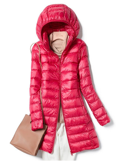 Doria - Ultraleichte Freizeitjacke für den Winter - Rot - M - 