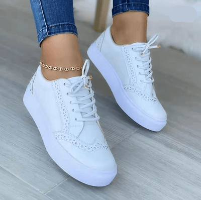 Elisa - Bequeme Sneakers - Weiß - 36 - 