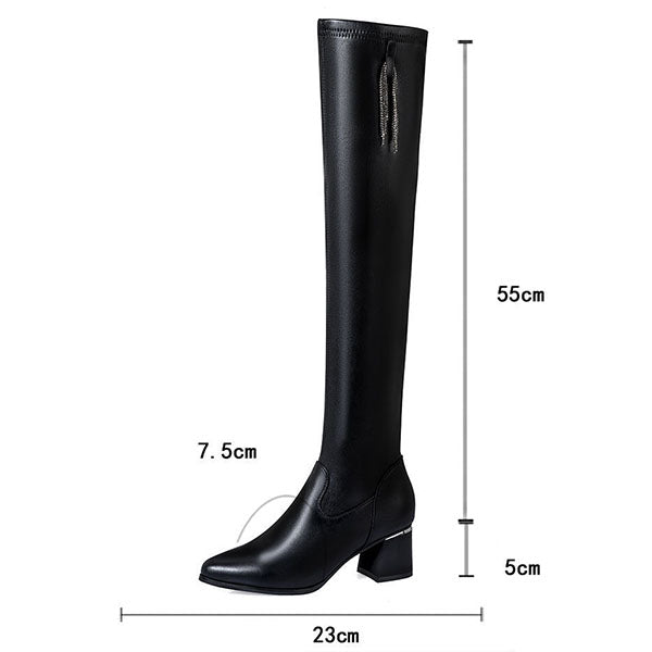 Elisa - Elastische Weiche warme bequeme Stiefel - 35 - 