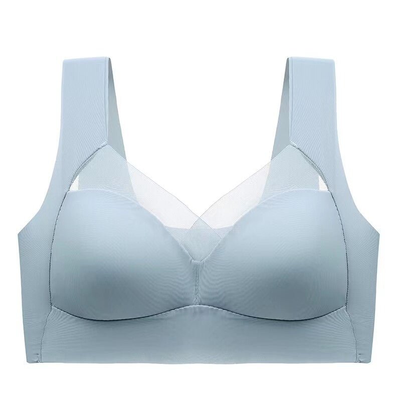 Elisse BH - Nahtloser Push - up - BH (1+2 GRATIS) - 3x Hellblau - L - 