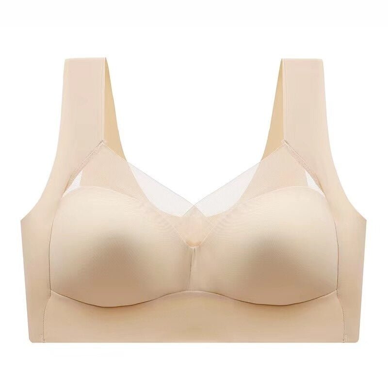 Elisse BH - Nahtloser Push - up - BH (1+2 GRATIS) - 3x Beige - L - 