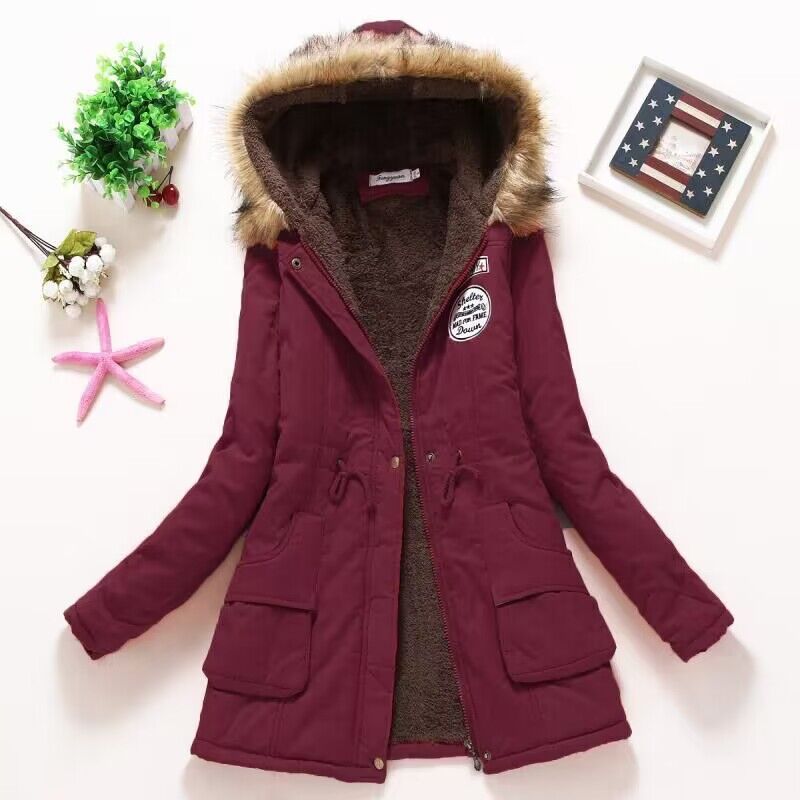 Ella - kuschelig bequeme Fleecejacke - Weinrot - S - 